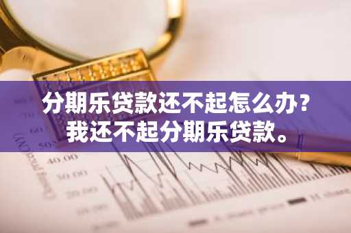 分期乐贷款还不起怎么办？我还不起分期乐贷款。