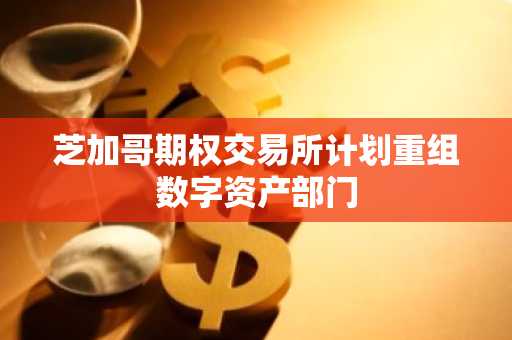 芝加哥期权交易所计划重组数字资产部门