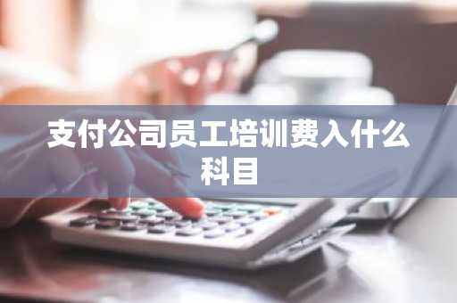 支付公司员工培训费入什么科目