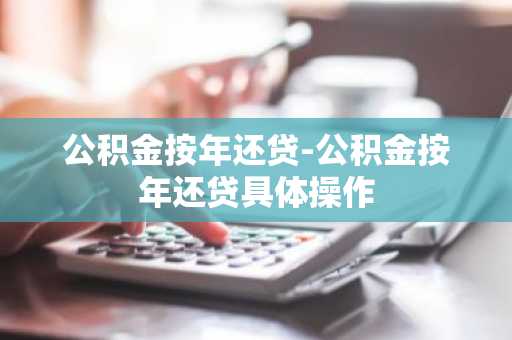 公积金按年还贷-公积金按年还贷具体操作