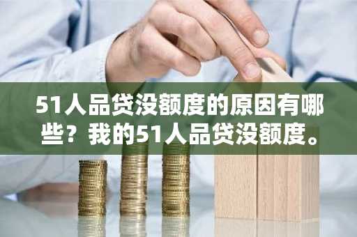 51人品贷没额度的原因有哪些？我的51人品贷没额度。