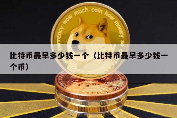 比特币最早多少钱一个（比特币最早多少钱一个币）