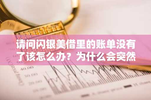 请问闪银美借里的账单没有了该怎么办？为什么会突然没有了呢？