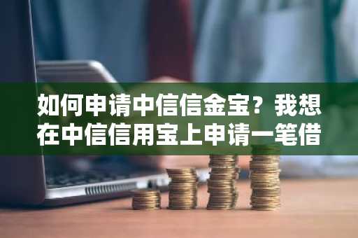 如何申请中信信金宝？我想在中信信用宝上申请一笔借款。