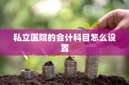 私立医院的会计科目怎么设置