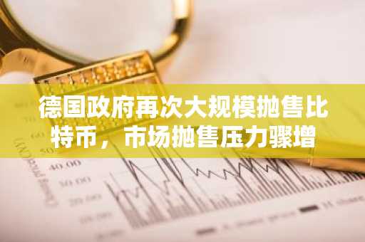 德国政府再次大规模抛售比特币，市场抛售压力骤增
