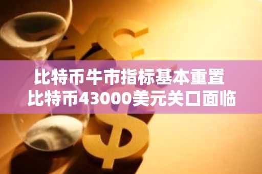 比特币牛市指标基本重置 比特币43000美元关口面临挑战