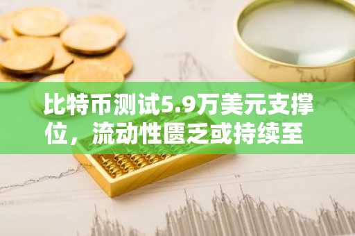 比特币测试5.9万美元支撑位，流动性匮乏或持续至 9 月