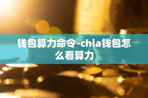 钱包算力命令-chia钱包怎么看算力