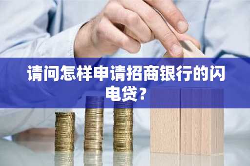 请问怎样申请招商银行的闪电贷？