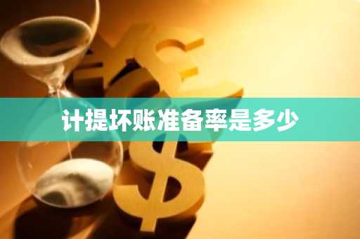 计提坏账准备率是多少