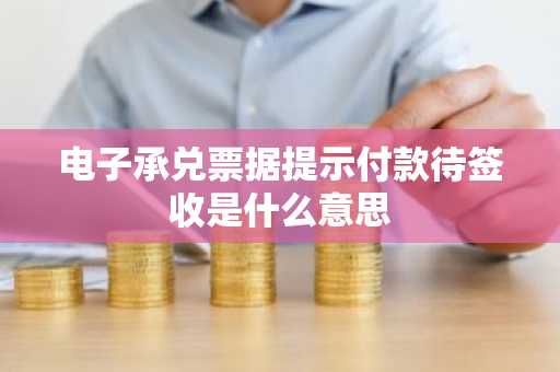 电子承兑票据提示付款待签收是什么意思