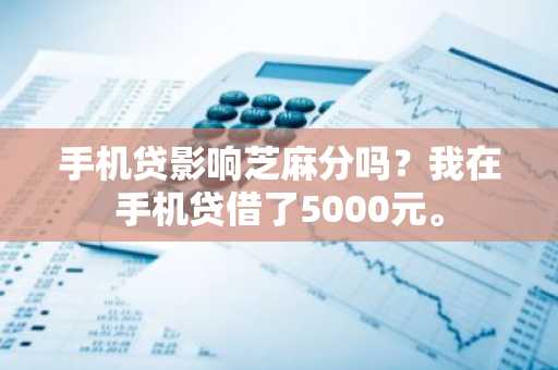 手机贷影响芝麻分吗？我在手机贷借了5000元。