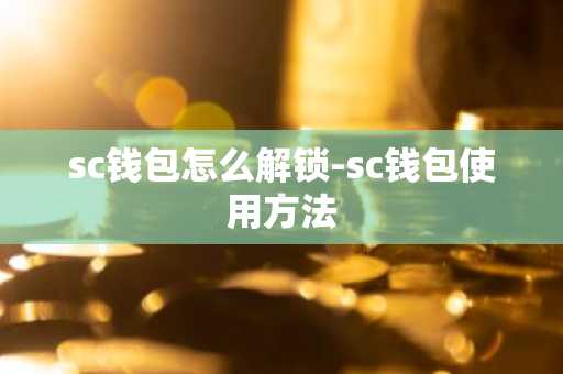 sc钱包怎么解锁-sc钱包使用方法