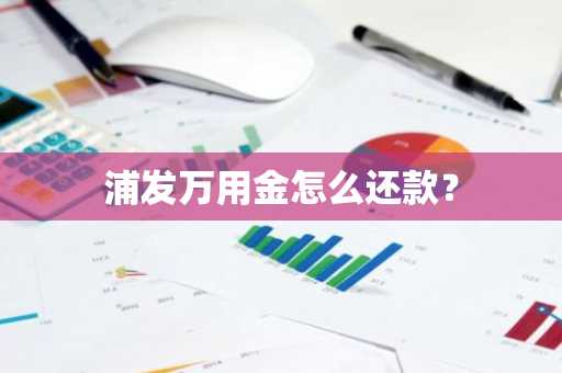 浦发万用金怎么还款？