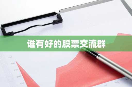 谁有好的股票交流群