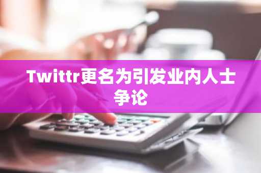 Twittr更名为引发业内人士争论