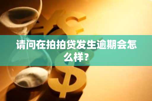请问在拍拍贷发生逾期会怎么样？