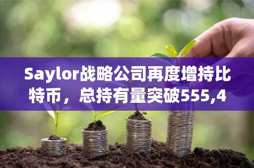 Saylor战略公司再度增持比特币，总持有量突破555,450枚