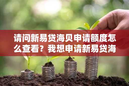 请问新易贷海贝申请额度怎么查看？我想申请新易贷海贝。