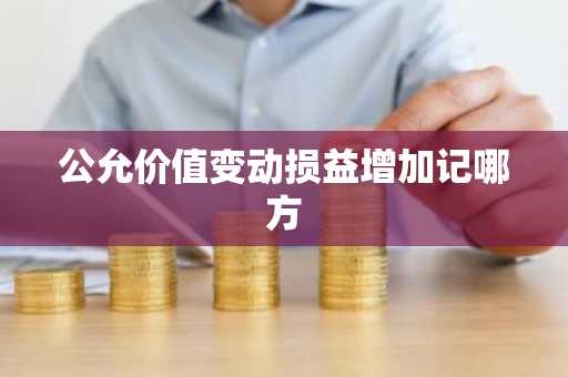 公允价值变动损益增加记哪方