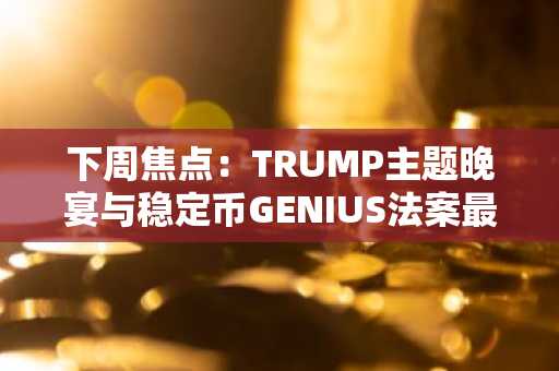 下周焦点：TRUMP主题晚宴与稳定币GENIUS法案最终表决领衔（5.19-5.25）