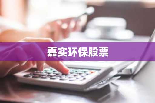 嘉实环保股票