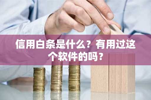 信用白条是什么？有用过这个软件的吗？