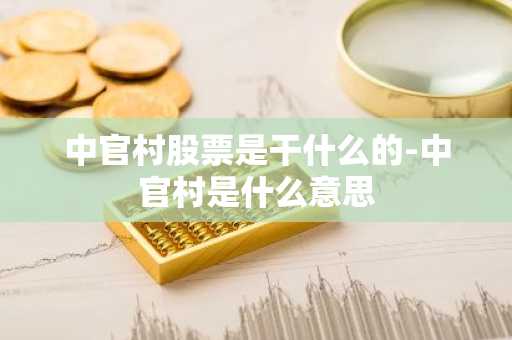 中官村股票是干什么的-中官村是什么意思