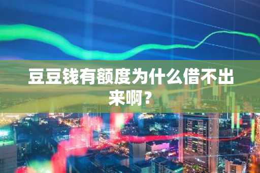 豆豆钱有额度为什么借不出来啊？