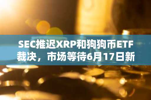 SEC推迟XRP和狗狗币ETF裁决，市场等待6月17日新进展