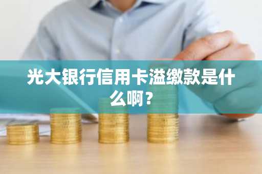 光大银行信用卡溢缴款是什么啊？