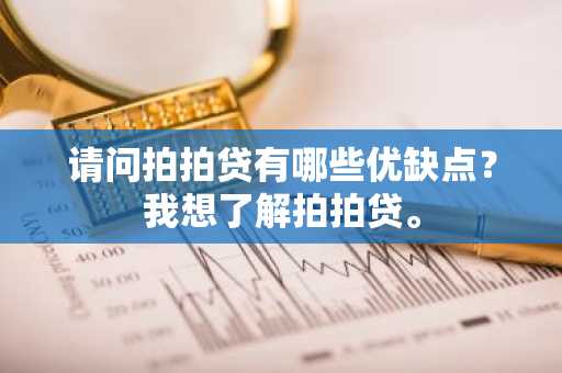 请问拍拍贷有哪些优缺点？我想了解拍拍贷。