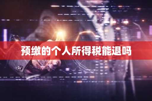 预缴的个人所得税能退吗