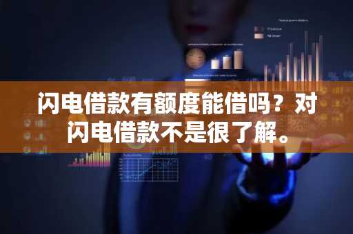 闪电借款有额度能借吗？对闪电借款不是很了解。