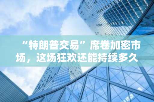 “特朗普交易”席卷加密市场，这场狂欢还能持续多久？