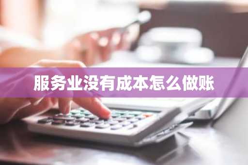 服务业没有成本怎么做账