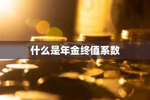 什么是年金终值系数