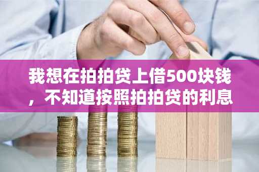 我想在拍拍贷上借500块钱，不知道按照拍拍贷的利息到时候需要还多少？