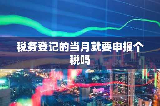 税务登记的当月就要申报个税吗