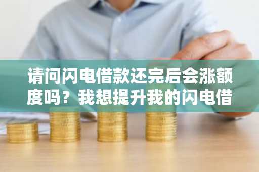 请问闪电借款还完后会涨额度吗？我想提升我的闪电借款额度。