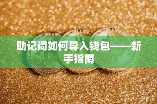 助记词如何导入钱包——新手指南