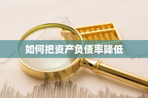 如何把资产负债率降低
