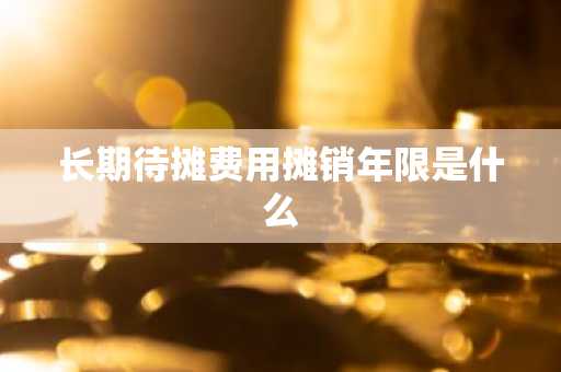 长期待摊费用摊销年限是什么