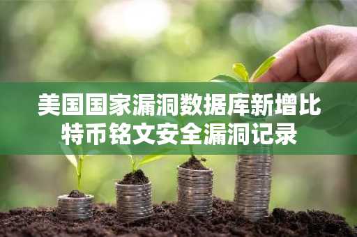美国国家漏洞数据库新增比特币铭文安全漏洞记录