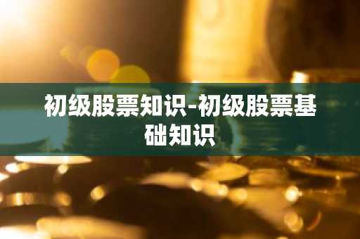 初级股票知识-初级股票基础知识