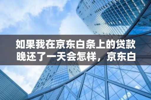 如果我在京东白条上的贷款晚还了一天会怎样，京东白条逾期一天的后果是什么？