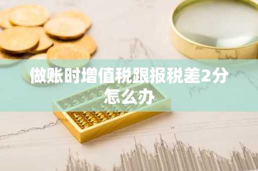做账时增值税跟报税差2分怎么办