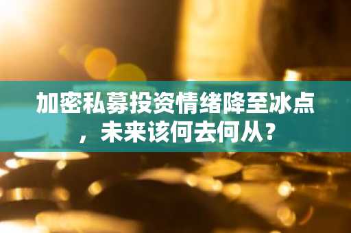 加密私募投资情绪降至冰点，未来该何去何从？