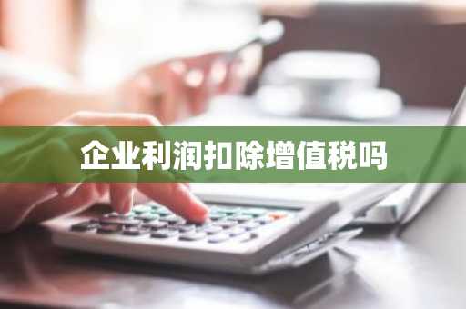 企业利润扣除增值税吗